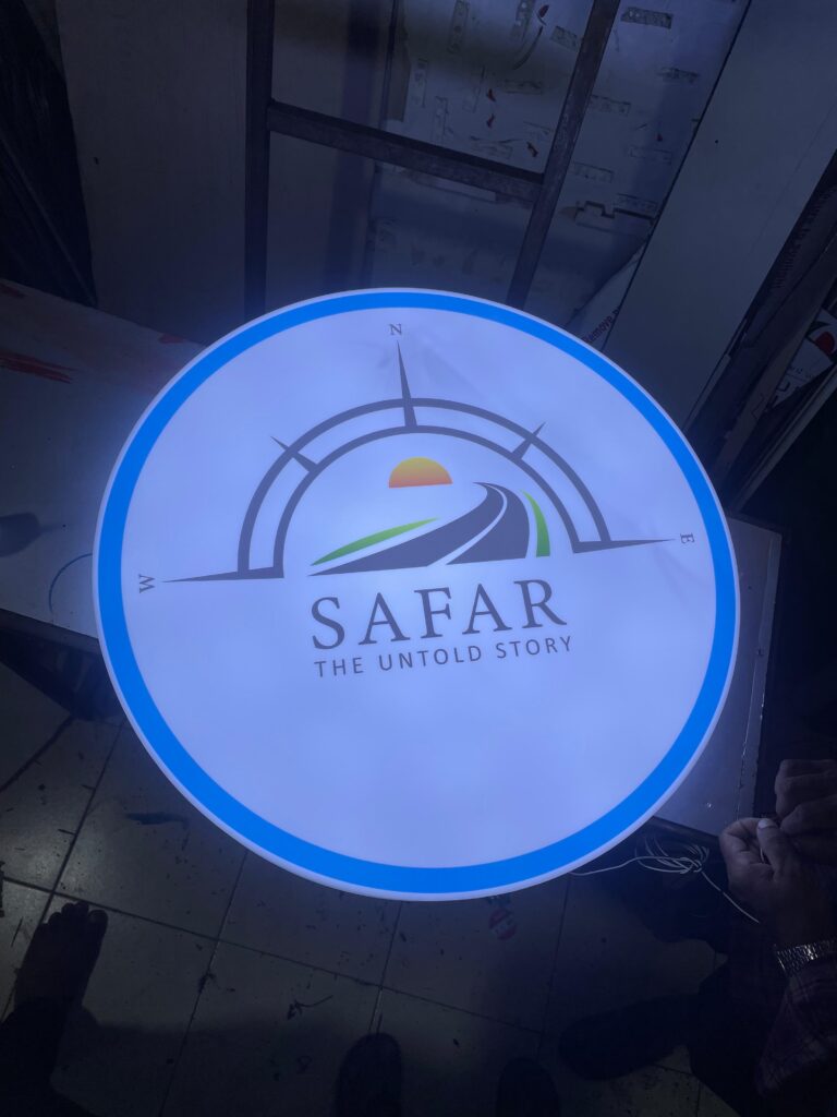 ACP signboard installed for shop front in Andheri West